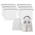 Lifelong Shoe Bags for Travel, Drawstring Travel Shoe Bags for Packing, Dustproof Portable Travel Shoe Storage Bag for Men and Women, Clear, Large, 10 Pack