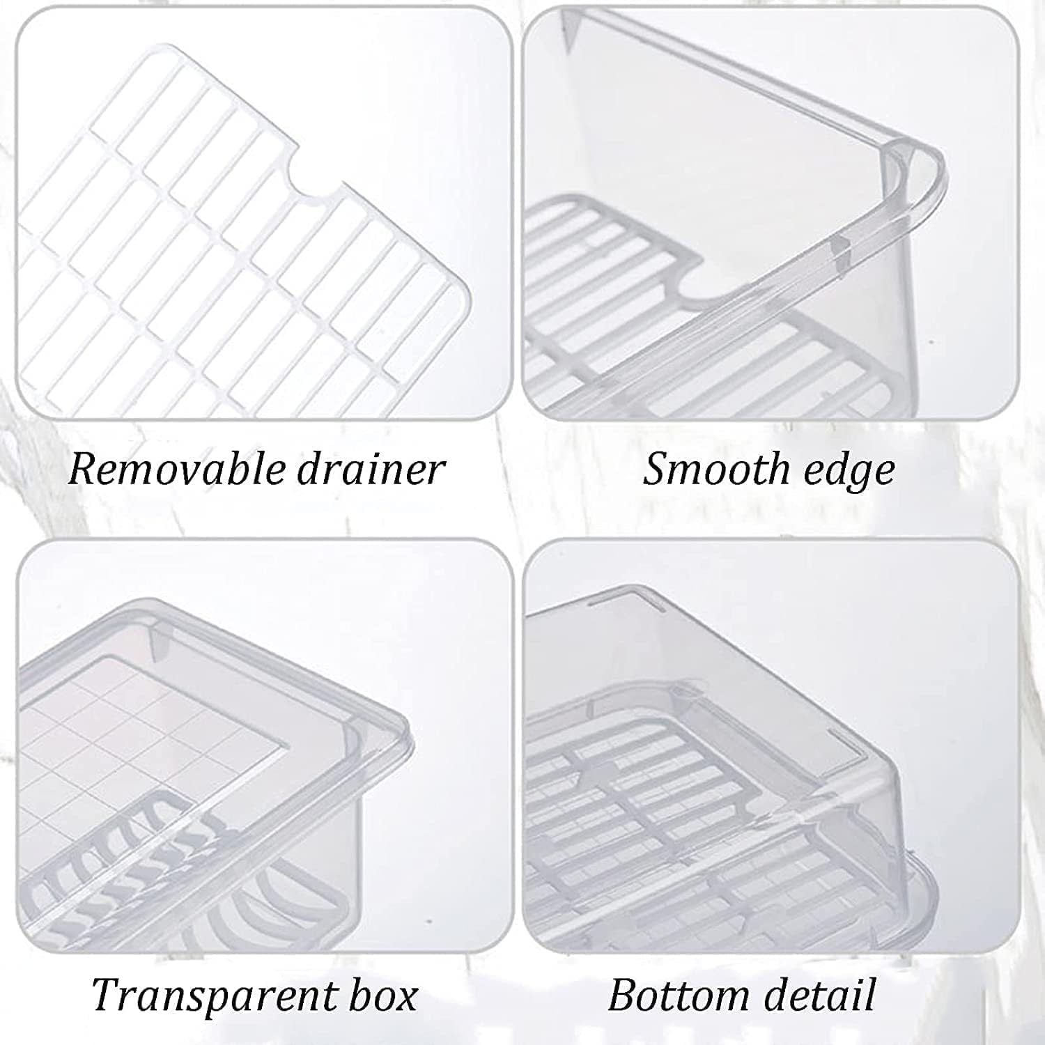 SATVIKAYA Air Tight Plastic Storage Containers Set for Kitchen | Pantry Organizers Kitchen Accessories Items,Fridge Storage Boxes | Leak-Proof, Durable, and Space-Saving (4, 2500ml) (1200 ML, 6)