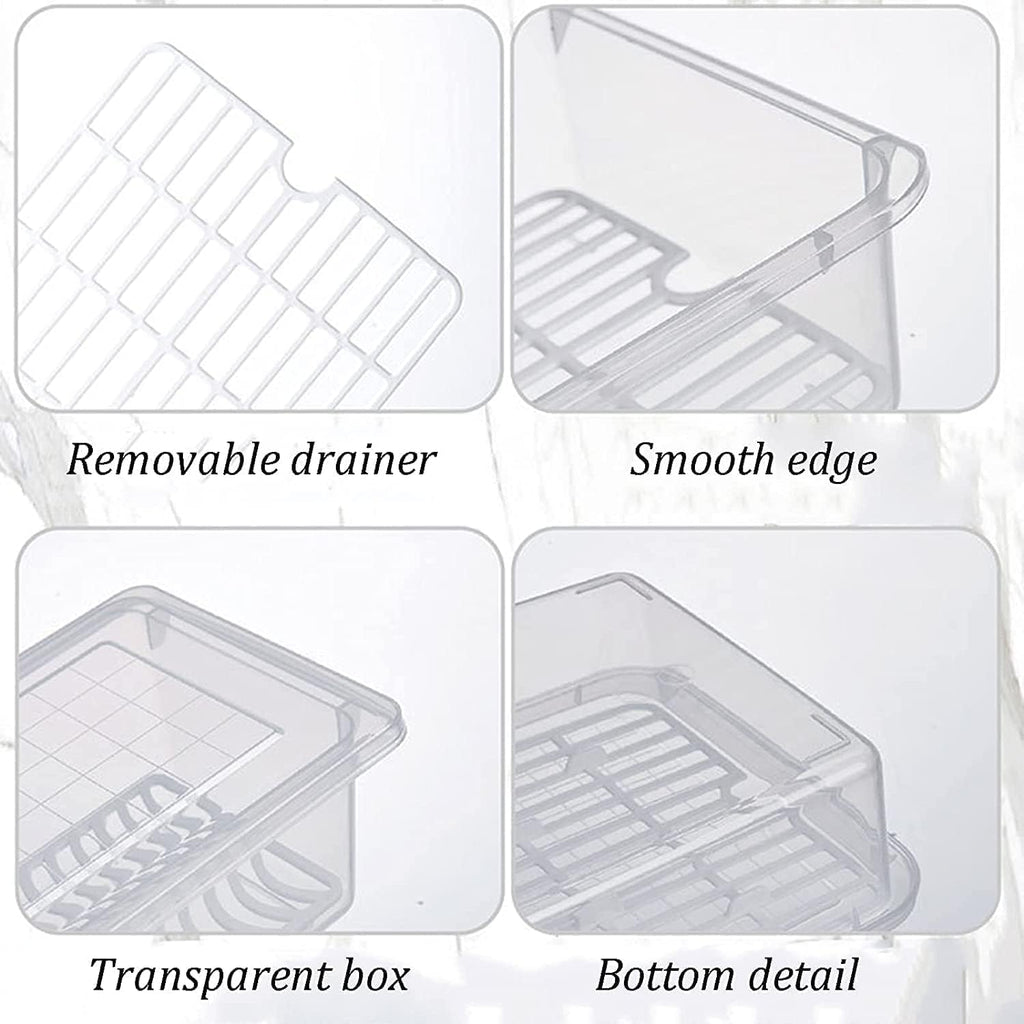 SATVIKAYA Air Tight Plastic Storage Containers Set for Kitchen | Pantry Organizers Kitchen Accessories Items,Fridge Storage Boxes | Leak-Proof, Durable, and Space-Saving (4, 2500ml) (1200 ML, 6)