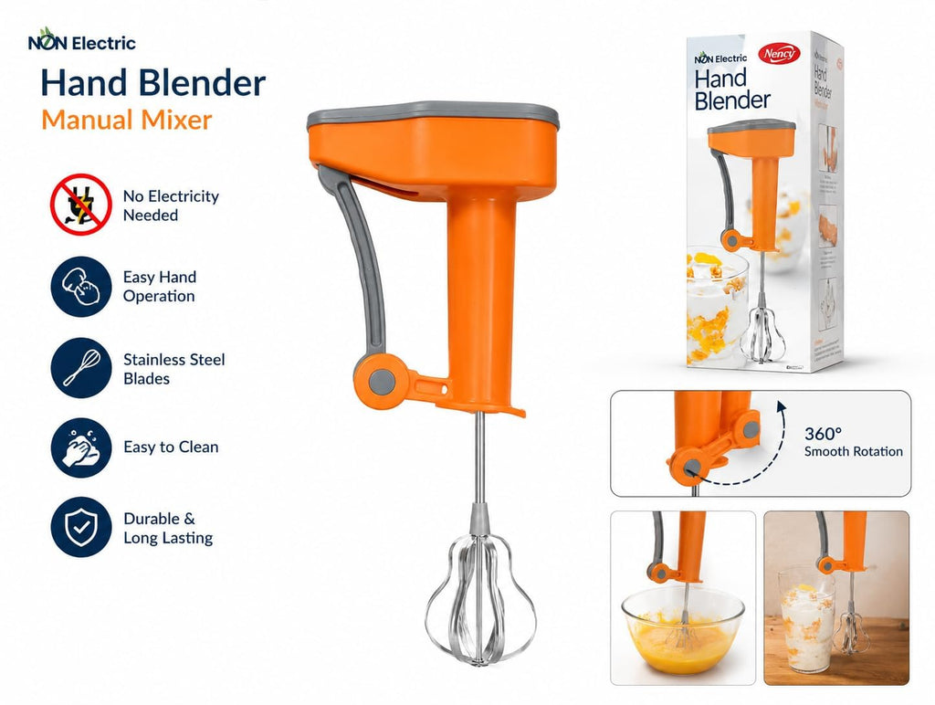 Manual Stainless Steel Egg Whisk Blender Non Electric Hand Mixer for Baking Cooking Whipping and Everyday Kitchen Preparation (Green)