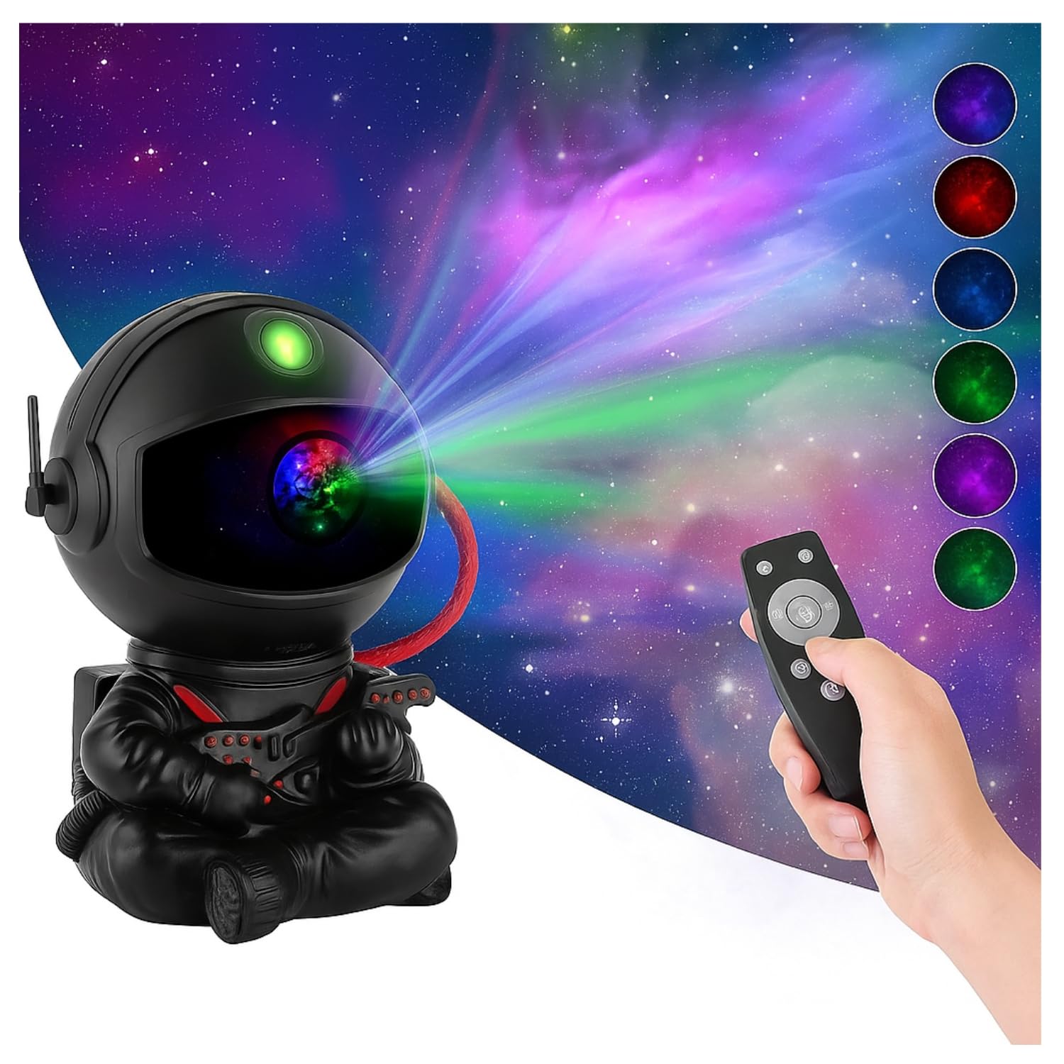 One94Store Astronaut Galaxy Projector Night Light – 360° Rotating Nebula Star Projector with Remote, Timer & Adjustable Head – LED Space Lamp for Kids’ Bedroom, Home, Gifts, Toys (Star Astronaut)