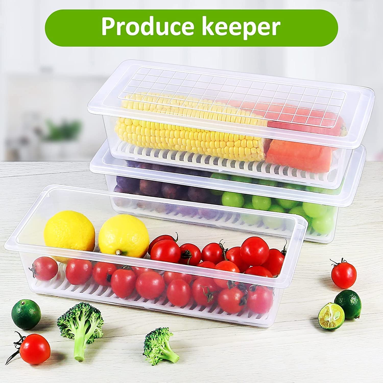 SATVIKAYA Air Tight Plastic Storage Containers Set for Kitchen | Pantry Organizers Kitchen Accessories Items,Fridge Storage Boxes | Leak-Proof, Durable, and Space-Saving (4, 2500ml) (1200 ML, 6)