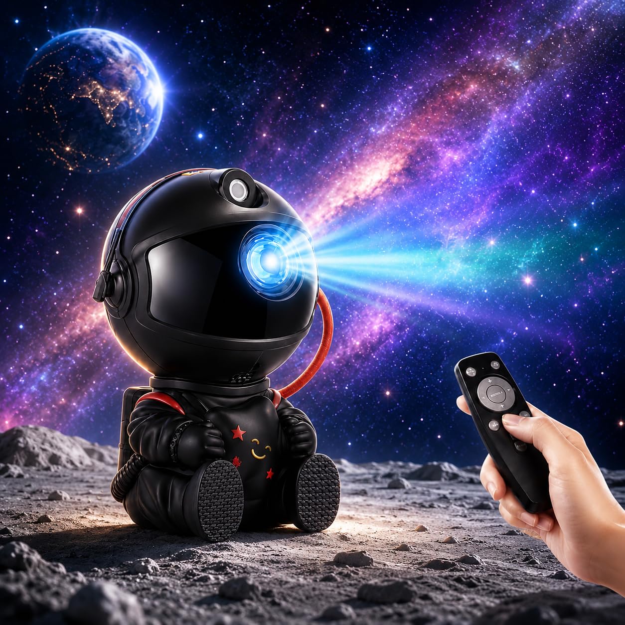 One94Store Astronaut Galaxy Projector Night Light – 360° Rotating Nebula Star Projector with Remote, Timer & Adjustable Head – LED Space Lamp for Kids’ Bedroom, Home, Gifts, Toys (Star Astronaut)