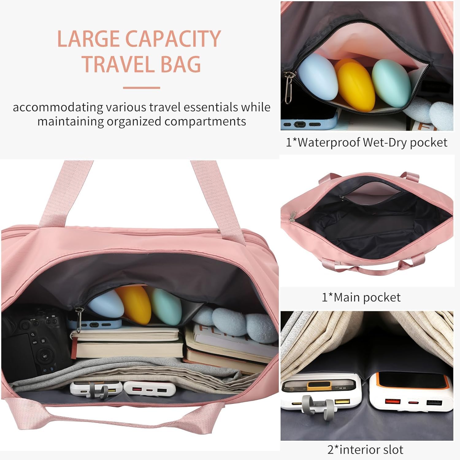 LIGHTNIING HAMMERZ Rolling Duffle Bag with Wheels, Expandable Foldable Duffle Bag with Handle for Travel, Wheeled Travel Luggage Bag Carry on Duffel Bag, Black