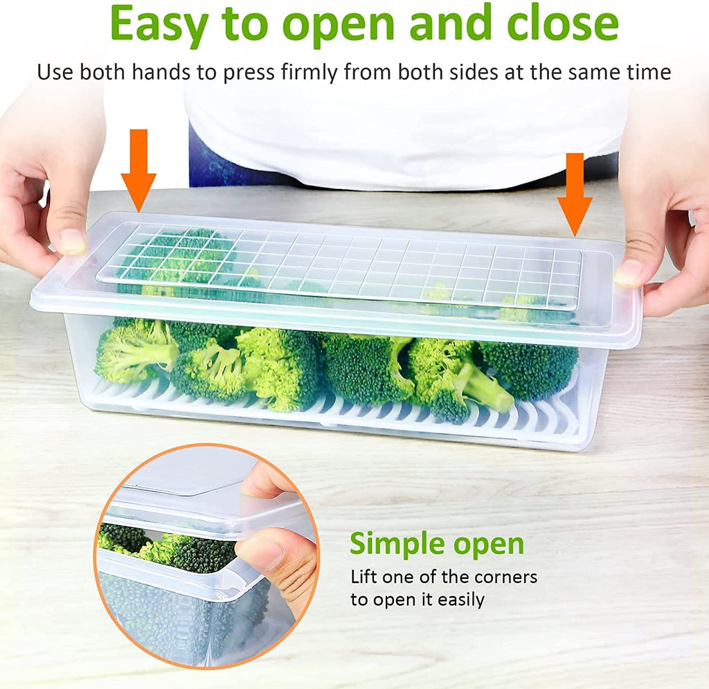 SATVIKAYA Air Tight Plastic Storage Containers Set for Kitchen | Pantry Organizers Kitchen Accessories Items,Fridge Storage Boxes | Leak-Proof, Durable, and Space-Saving (4, 2500ml) (1200 ML, 6)