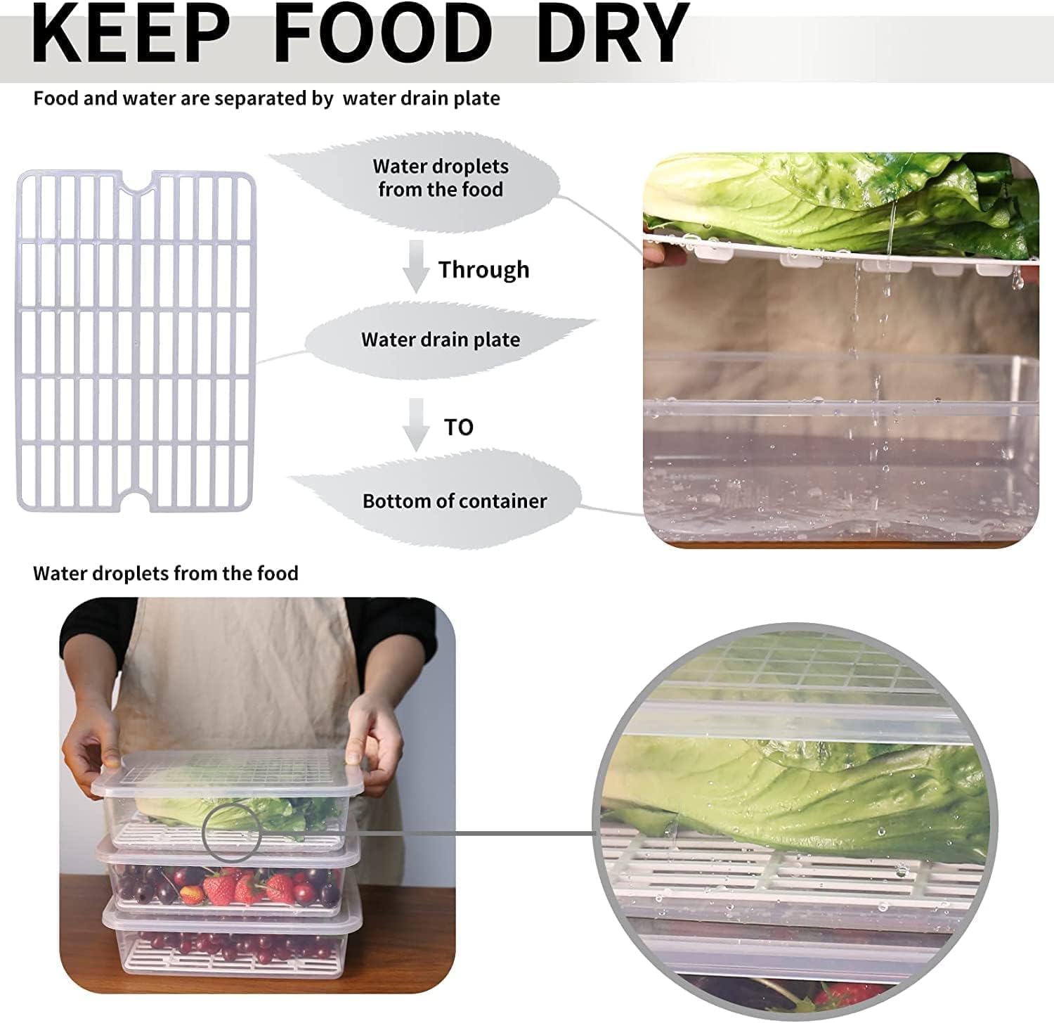 SATVIKAYA Air Tight Plastic Storage Containers Set for Kitchen | Pantry Organizers Kitchen Accessories Items,Fridge Storage Boxes | Leak-Proof, Durable, and Space-Saving (4, 2500ml) (1200 ML, 6)