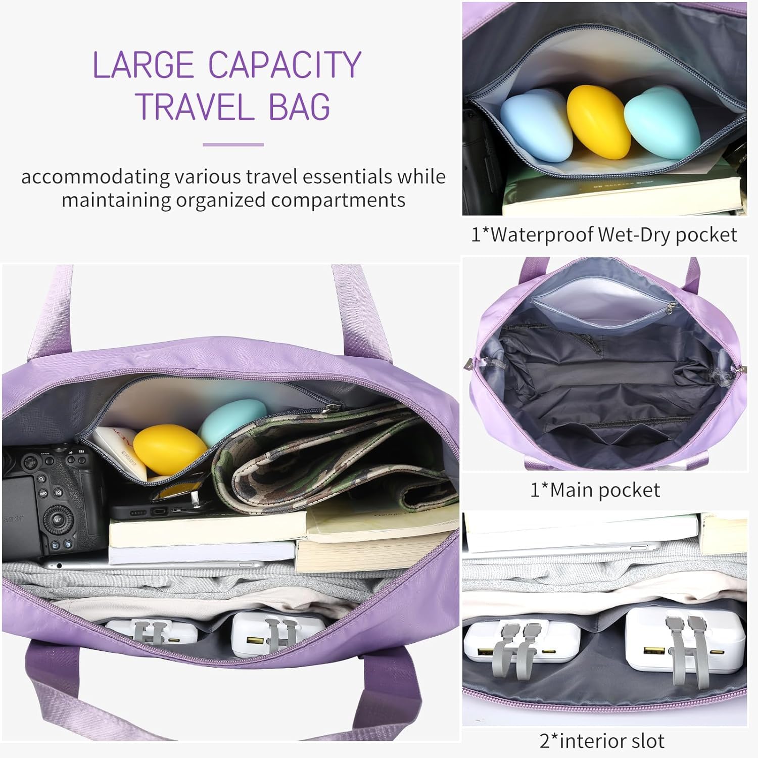 LIGHTNIING HAMMERZ Rolling Duffle Bag with Wheels, Expandable Foldable Duffle Bag with Handle for Travel, Wheeled Travel Luggage Bag Carry on Duffel Bag, Black